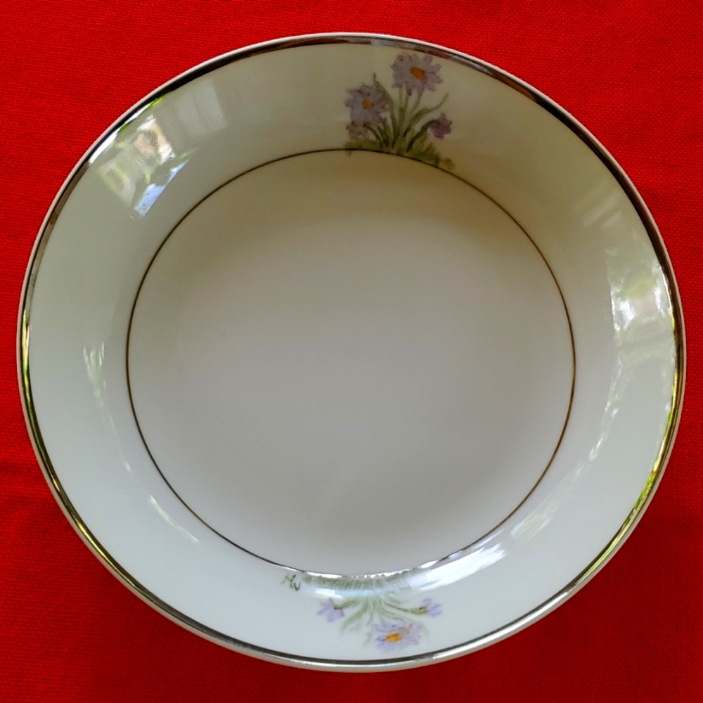 Monticello silver rim bowl